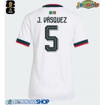 Maglie da calcio Messico Johan Vasquez #5 Seconda Maglia Femminile Mondiali 2026  Manica Corta